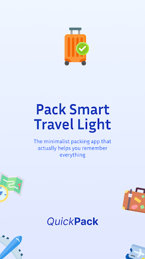 Screenshot of Trip Packing List: QuickPack