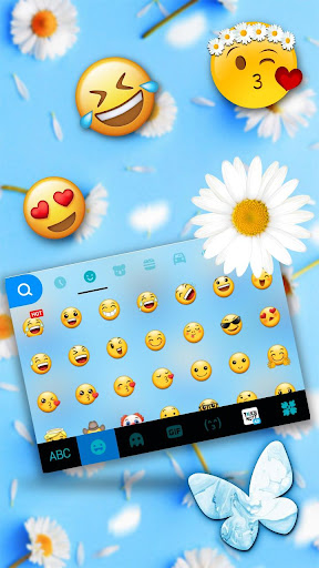 Dainty Daisy Keyboard Theme Screen 3