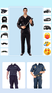 Men Police Suit - Photo Editor Screenshot