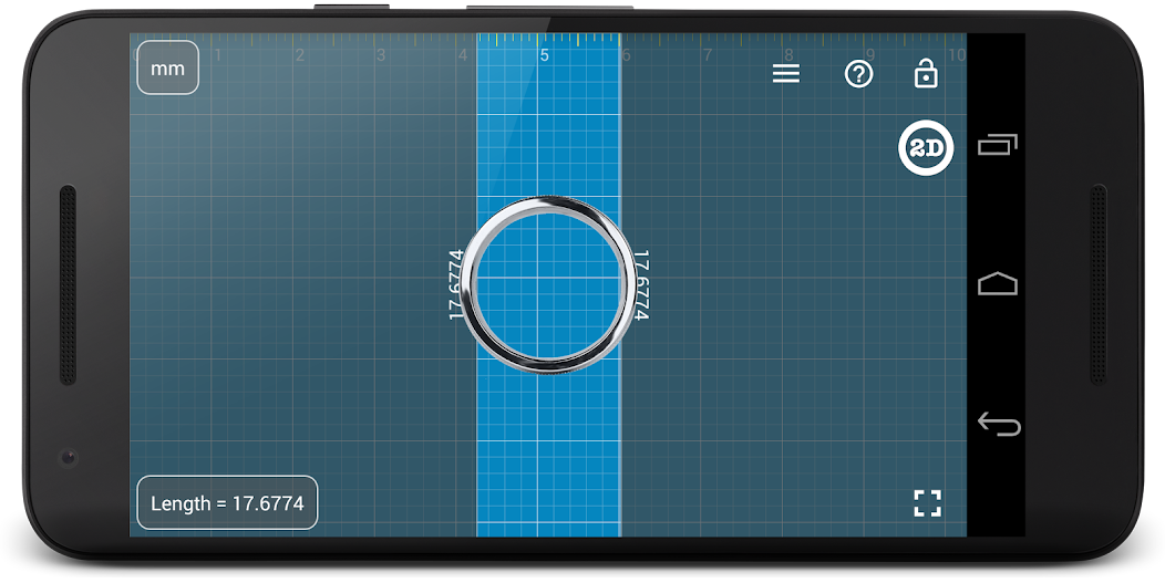 Millimeter - screen ruler app 2.3.3 APK + Mod (Unlimited money) إلى عن على ذكري المظهر