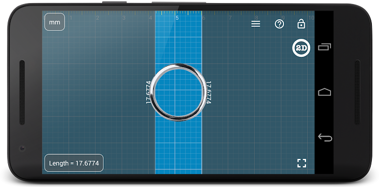 Millimeter - screen ruler app - New - (Android)