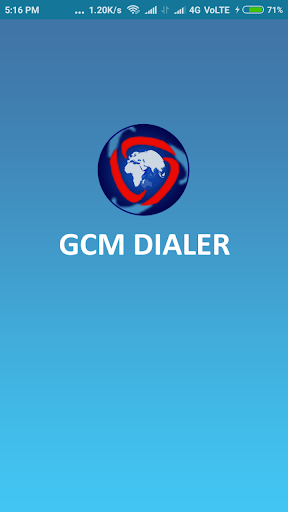 Android application GCM DIALER screenshort