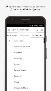 NET-A-PORTER: luxury fashion - Apps on Google Play