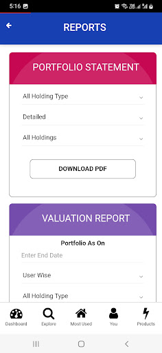 Ayushman-Financial Services Screen 2
