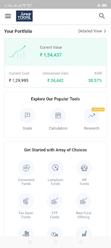 Android application Apni Tijori screenshort