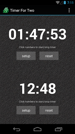 Android application Timer For Two screenshort