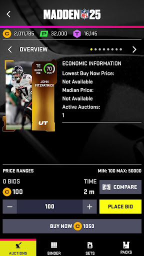 Screenshot of Madden NFL 25 Companion