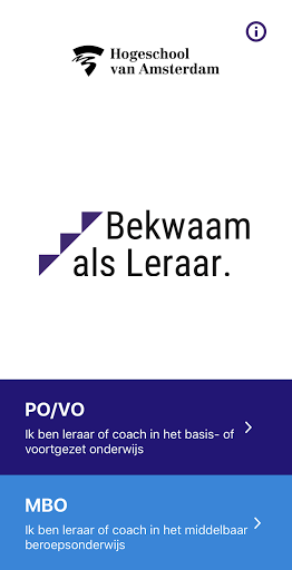 Android application Bekwaam als Leraar screenshort