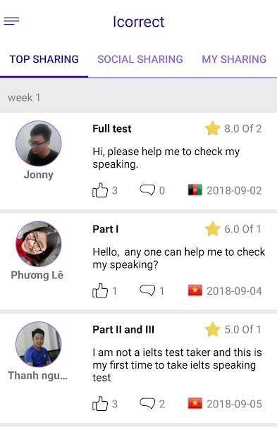 Captura de Pantalla 3 ICORRECT: Take IELTS Speaking Test Online android