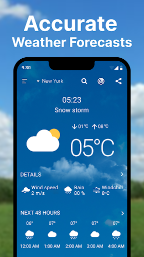 Weather forecast: Live Radar Screen 2