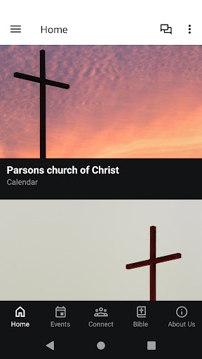 Android application Parsons church of Christ screenshort