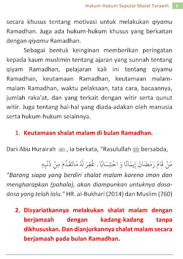 Hukum-Hukum Seputar Shalat Tarawih - Pdf
