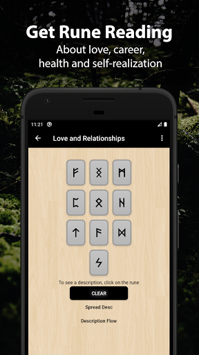 Screenshot of Runic Divination - Runes Tarot
