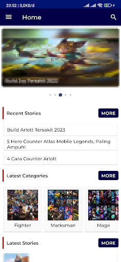 Mobile Online Guide Legends Screen 3