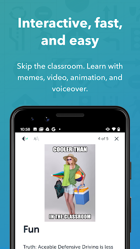 Screenshot of Aceable Defensive Driving