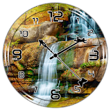 Waterfall Clock Live Wallpaper icon
