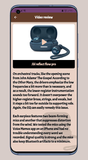 Jbl reflect flow pro Guide