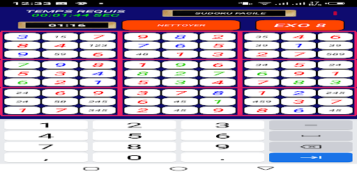 Android application GUIDE SUDOKU screenshort