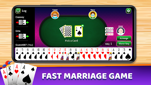 Android application Marriage Card Game screenshort