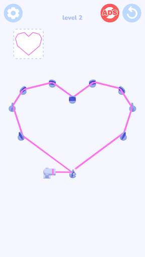 Android application Laser Color Lines - Art Puzzle screenshort