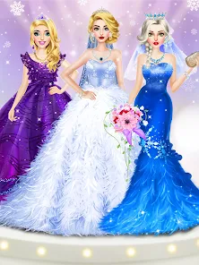 Ice Princess Wedding Dress Up Apps On