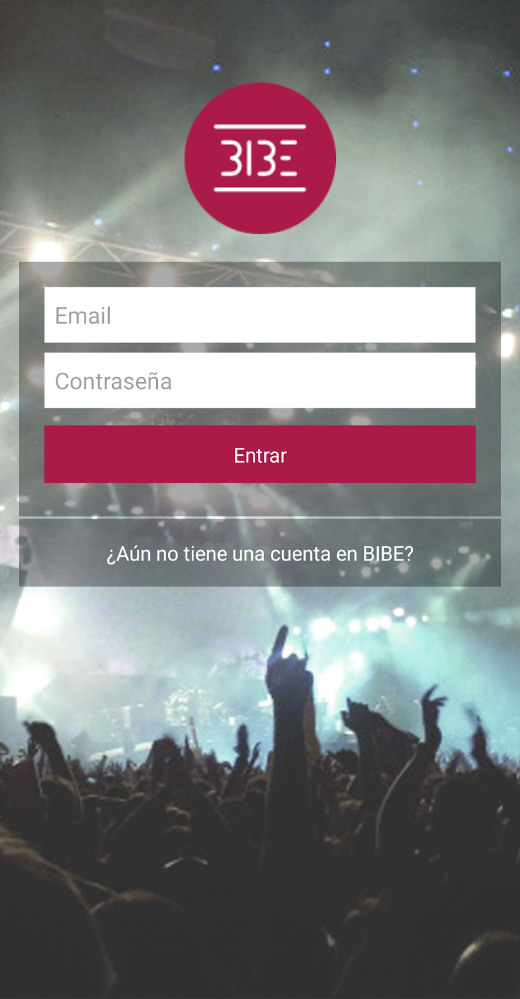 Android application BIBE Control screenshot