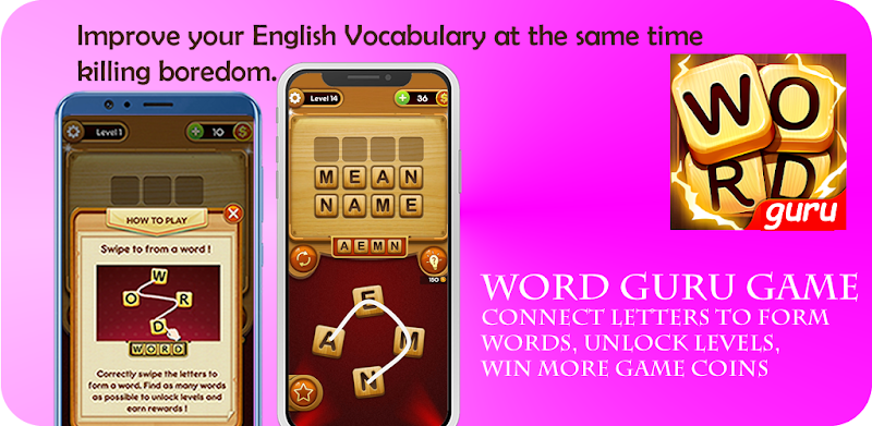 Word Guru -A Word Connect or Word Link Puzzle Game