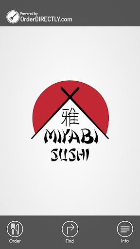 Android application Miyabi Sushi, London screenshort