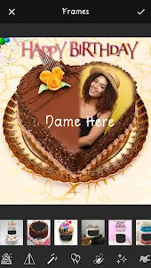 Name Picture on Birthday Cake