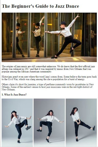 How to Dance Jazz Screen 2