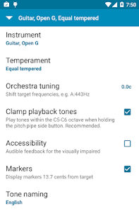 Tuner – gStrings Free 4