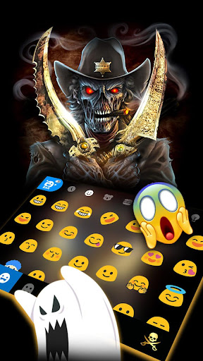 Skull Swords Keyboard Theme Screen 3