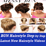 Easy Bun and Messy Hairstyles Step by Step VIDEO icon