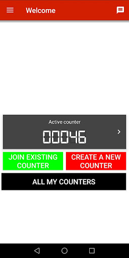 Android application Shared counter screenshort