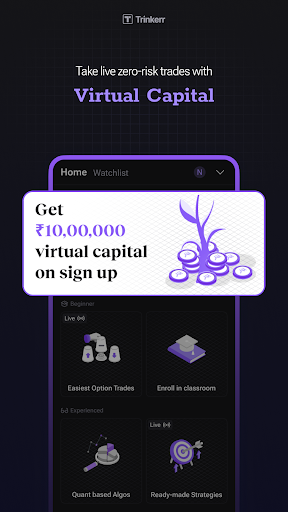 Android application Trinkerr: Virtual Trading App screenshort