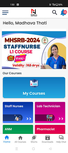 Nidhya Nursing App Screen 3