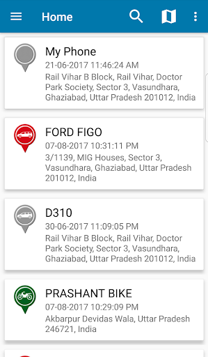 Android application Geocrat IoT screenshort