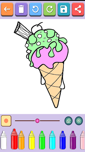 Android application Fast Food Coloring Book screenshort