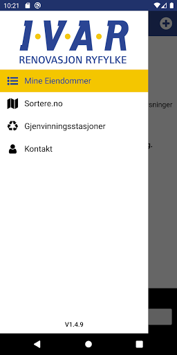 Android application IVAR Renovasjon Ryfylke screenshort