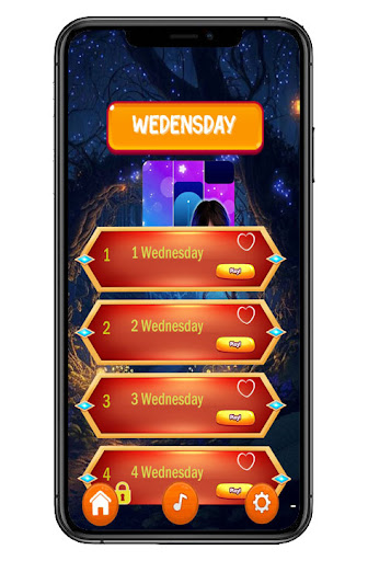 Wednesday Addams Piano Tiles Screen 2