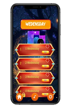 Wednesday Addams Piano Tiles - Screenshot 2
