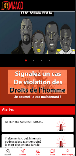 Android application Miango screenshort