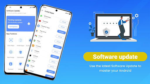 Screenshot of Update Software App: Updates