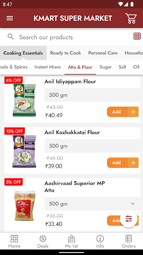 Android application KMART SUPER MARKET screenshort