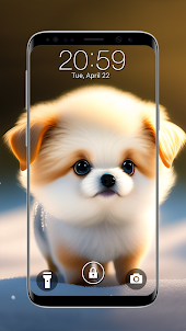 Puppy Dog Lock Screen