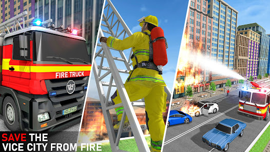 Captura de Pantalla 3 Firefighter: FireTruck Games android