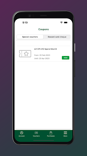 Fairweather’s Rewards App Screen 2