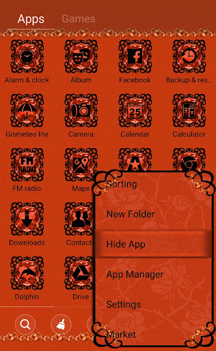 Orange Gothic Cross Go Launche Screen 3