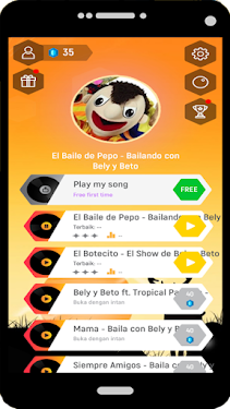 #1. Bely Y Beto Musica Tiles Hop (Android) By: Nervous