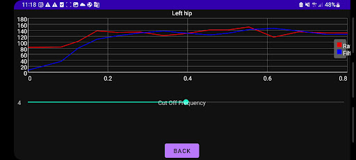 Motion Analysis App Screen 2